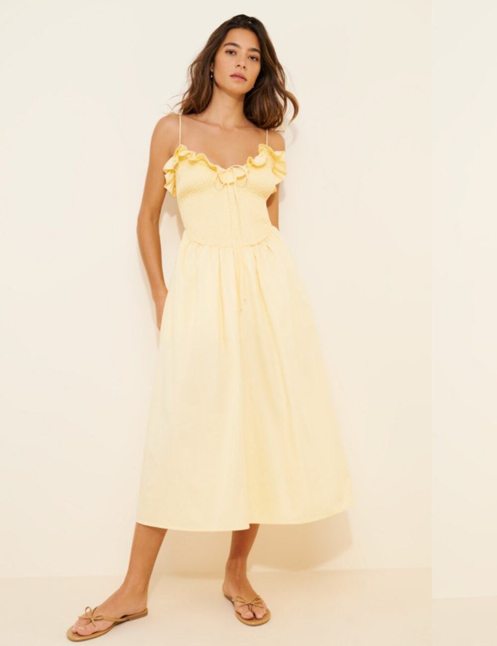 For Love & Lemons x Nuuly Bethany Midi Dress